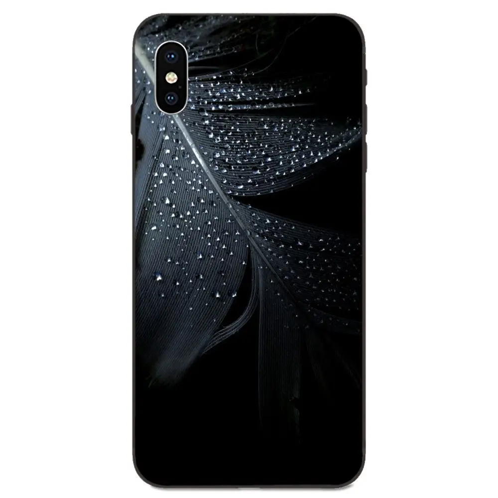 Для Xiaomi Redmi Mi Note 2 3S 8 9 Lite SE Pro ТПУ Новый Модный черный узор в виде капель воды |