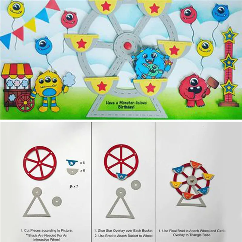GJCrafts новые колесные штампы для скрапбукинга бумажный трафарет карточные