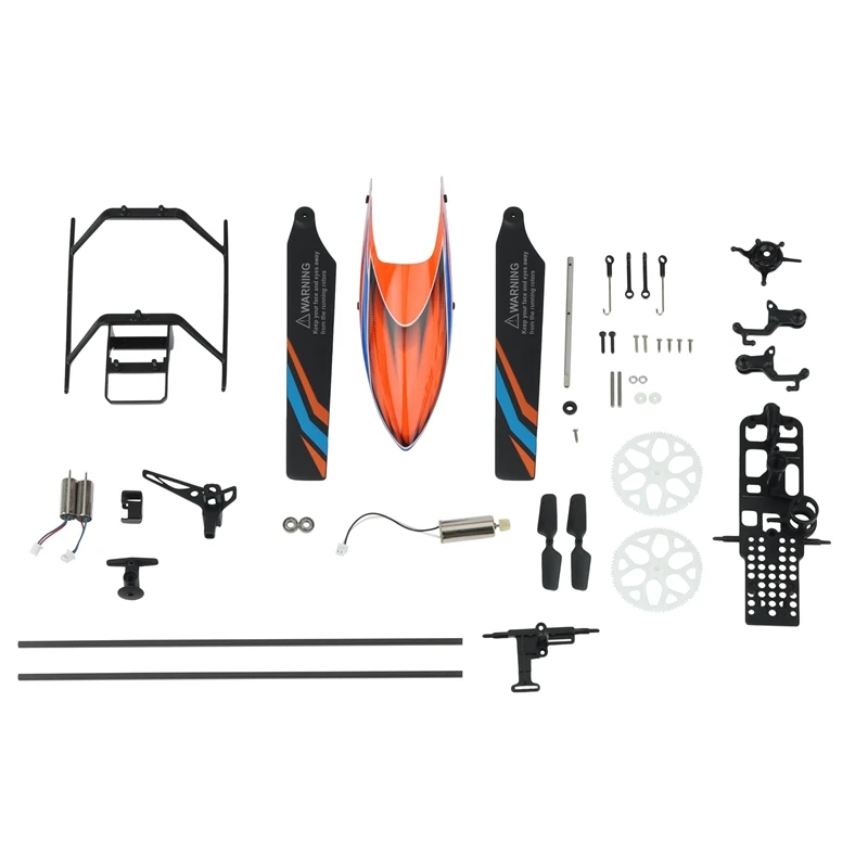 

Spare Parts Kit Gears Main Rotor Canopy Screws Base Frame Blades Tail Motor for Wltoys XK K127 RC Helicopter
