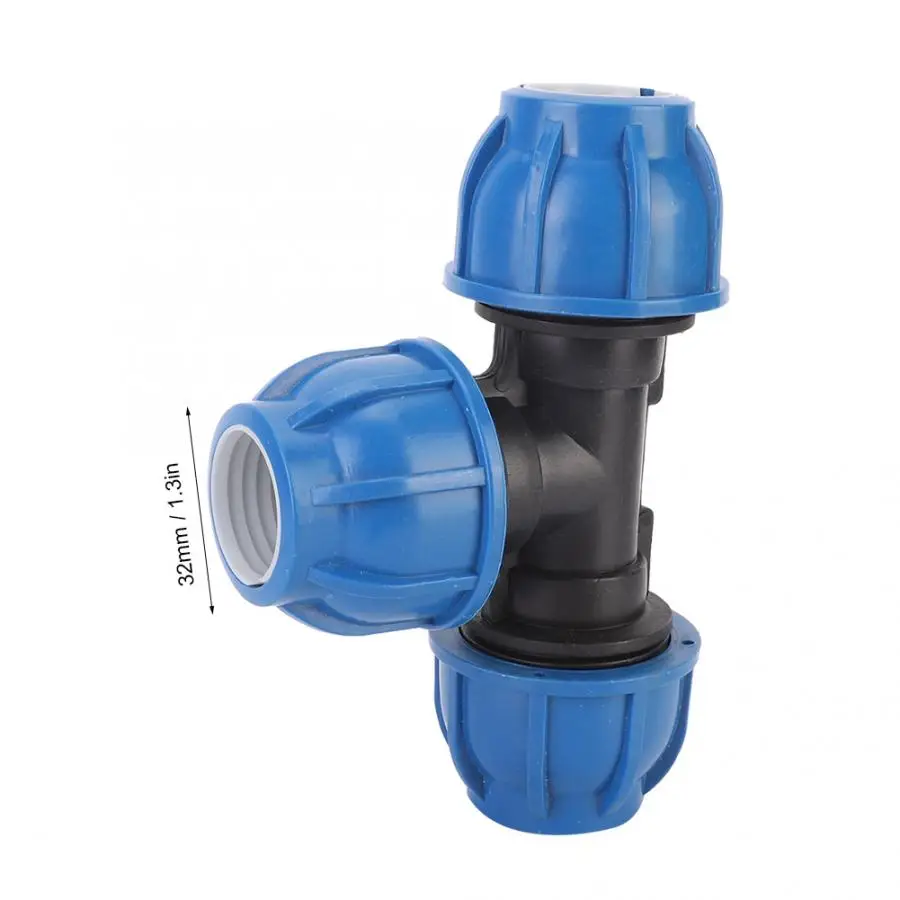 PE пластик 32 мм тройник соединитель для соединения труб водопроводные Фитинги