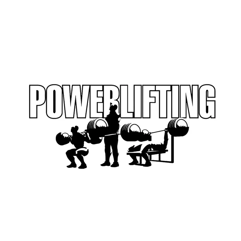 

Car Stickers decor Motorcycle Decals Powerlifting Dumbbells Fitness Sports Silhouette Decorative Accessories Creative PVC,19*9cm