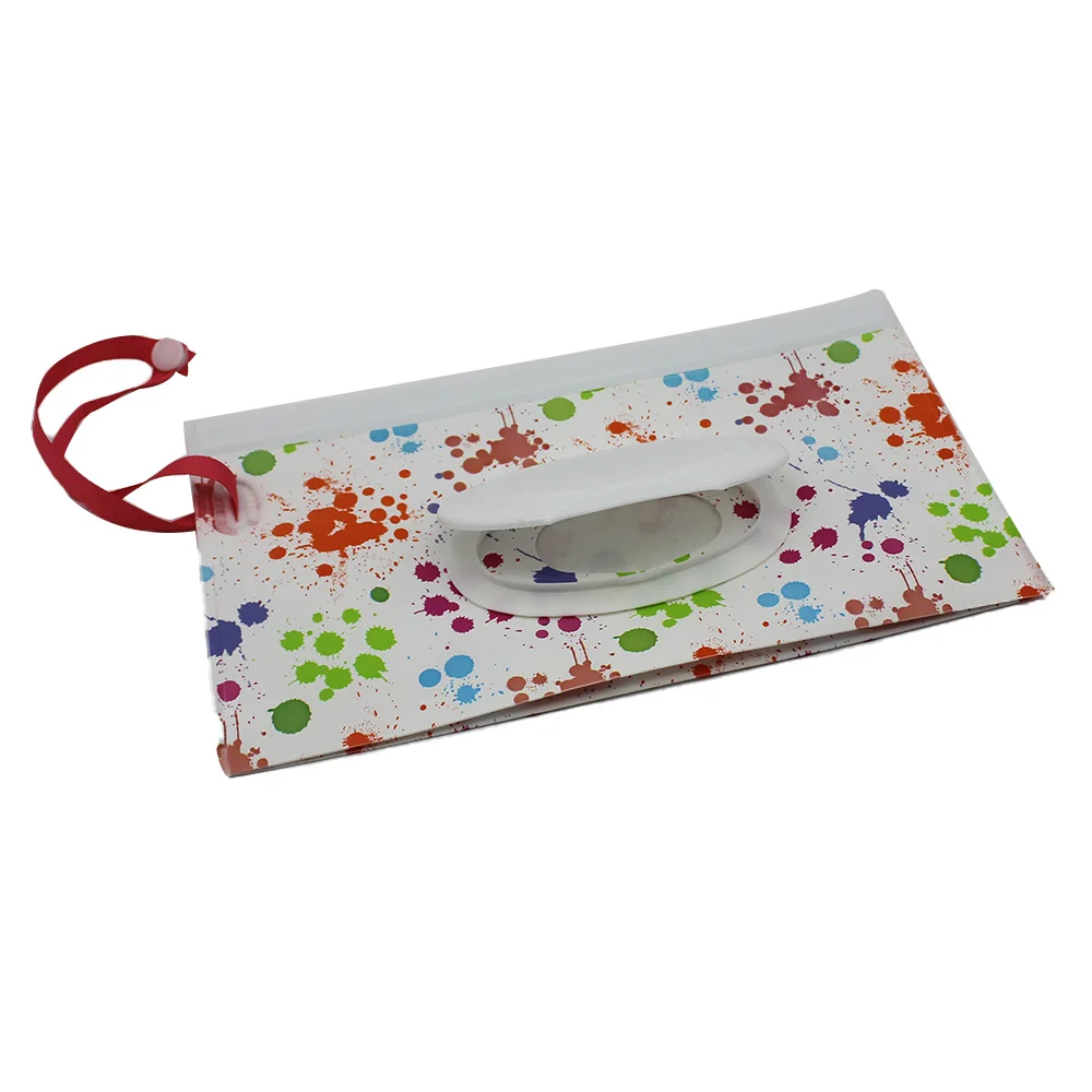 

Wet Wipes Packaging Bag Baby Removable Flip Cover Wet Wipes Sub-packing Bag Children Lanyard Portable Wet Wipes Bag