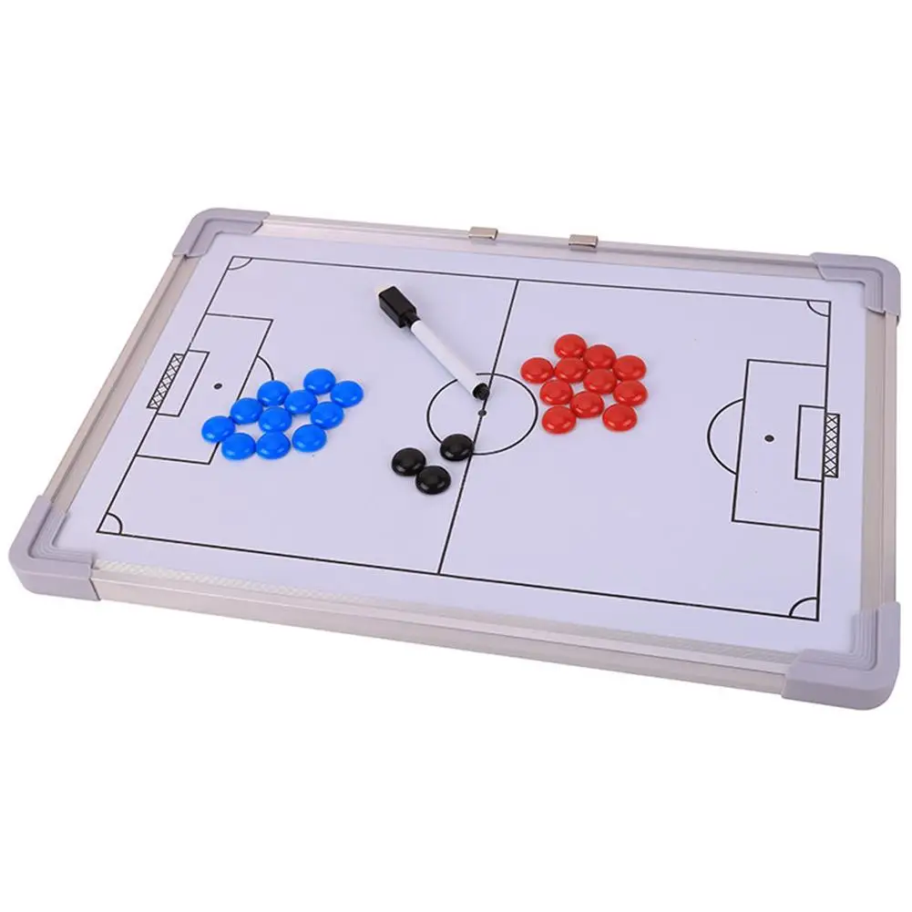 Magnetic Tactic Board Aluminium Tactical Magnetic Plate For Soccer Coach Magnetic Judge Board Soccer Traning Equipment Accessori