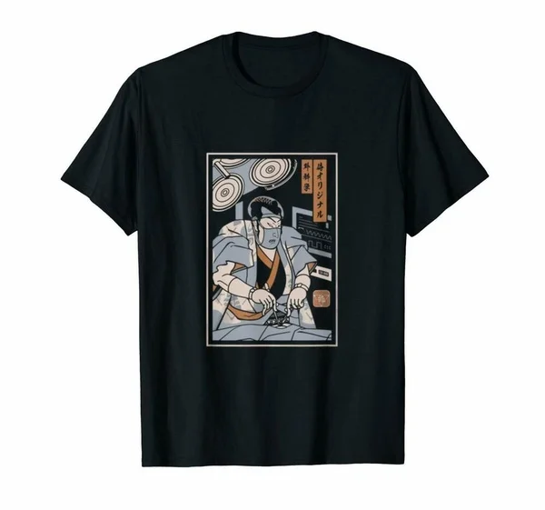 

The Surgeon Samurai Funny Black T-Shirt Gift For Samurai Lovers