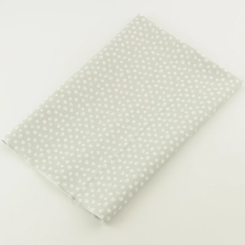 Ткань для шитья книжных швов серая хлопковая ткань метр Tissu постельные