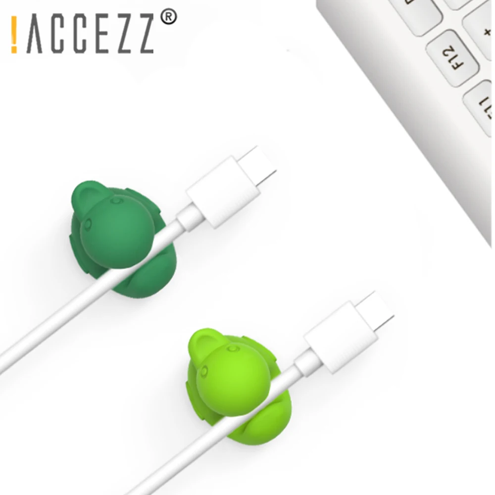 

!ACCEZZ Duck Cute USB Cable Winder Organizer Silicone Desktop Tidy Management Clips Holder for Mouse Headphone Wire Protector