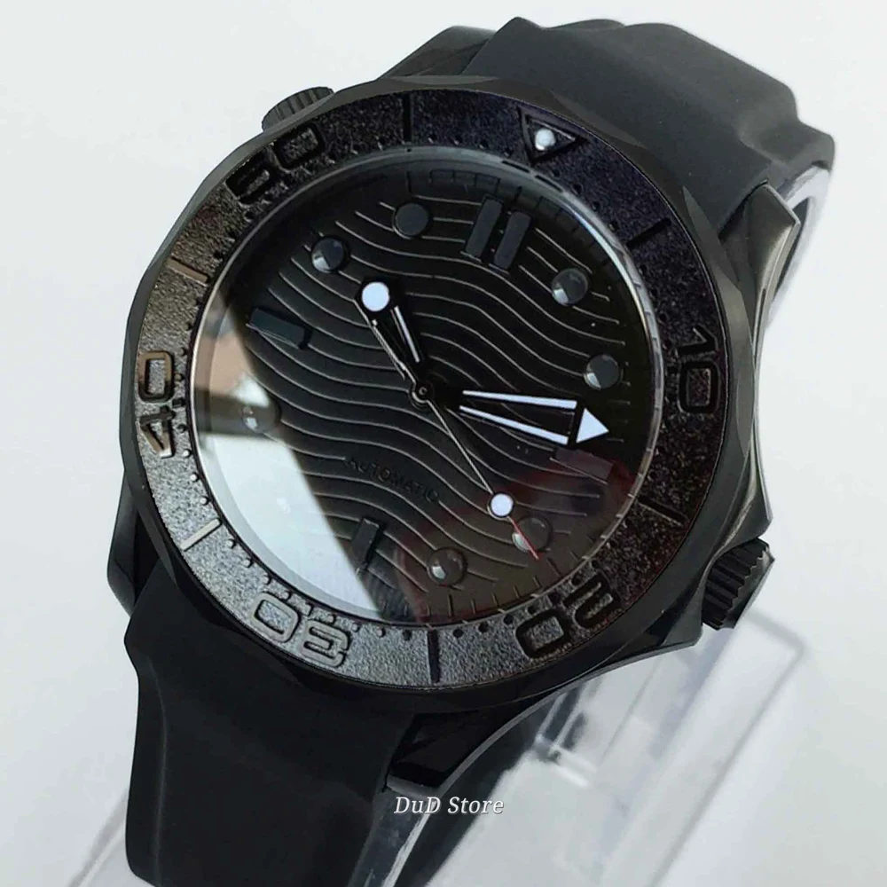 

Bliger 41mm Men's New Mechanical Watch Black PVD Case Sapphire Glass Ceramic Bezel Luminous Mark NH35A Movement Automatic Watch