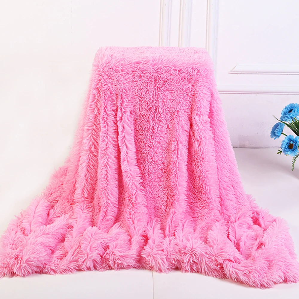 Blankets Soft Carpet Rugs Faux Fur Fluffy Throw Blanket Bed Sofa Bedspread Long Shaggy Warm Bedding Sheet Cozy For Home | Дом и сад