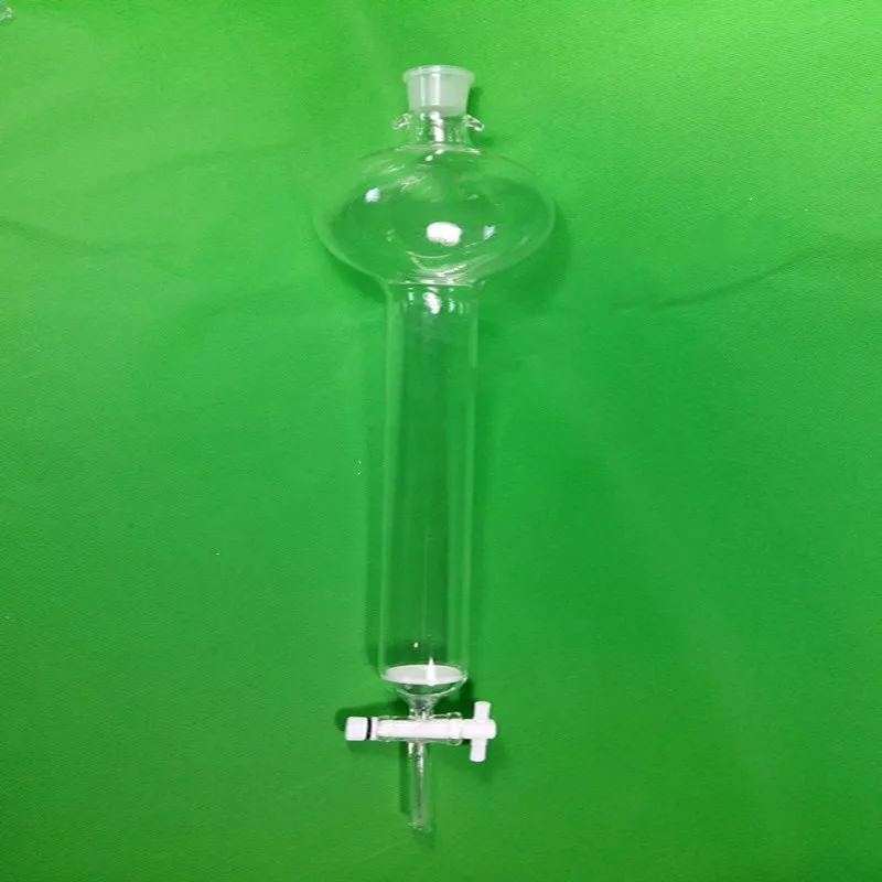

Standard mouth sand core tetrafluoro gate column, 85 * 800 / 24 #glass chromatographic column