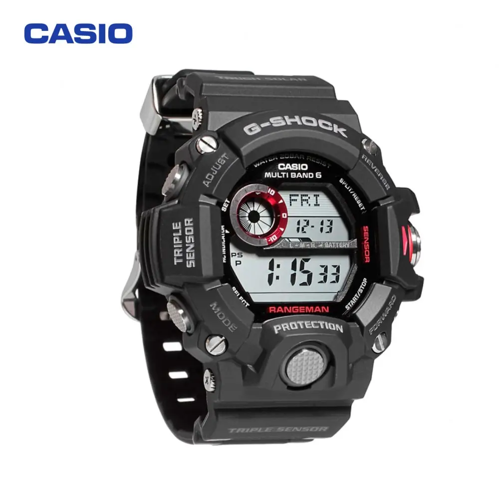 Наручные часы Casio GW-9400-1E мужские электронные на пластиковом ремешке | Кварцевые