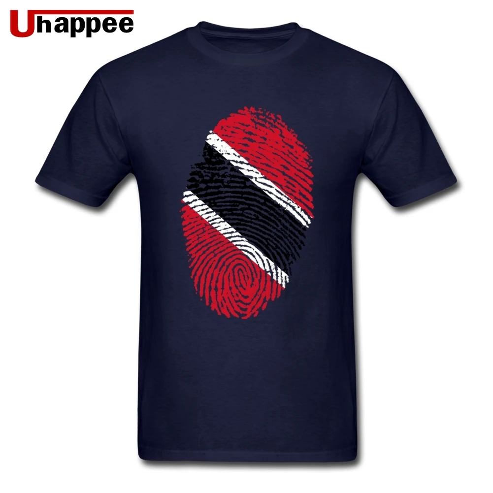 1990S Awesome Trinidad Flag отпечаток пальца Футболка Мужская известный бренд короткий рукав