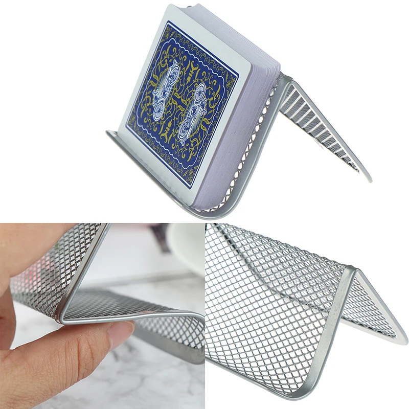 

Shelf Office Accessories Organizer Display Stand Practical Desk Storage Desktop Metal Mesh Business Card Holder Fashion Portable