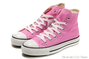 Женские Классические подлинные парусиновые кеды с высоким берцем на плоской