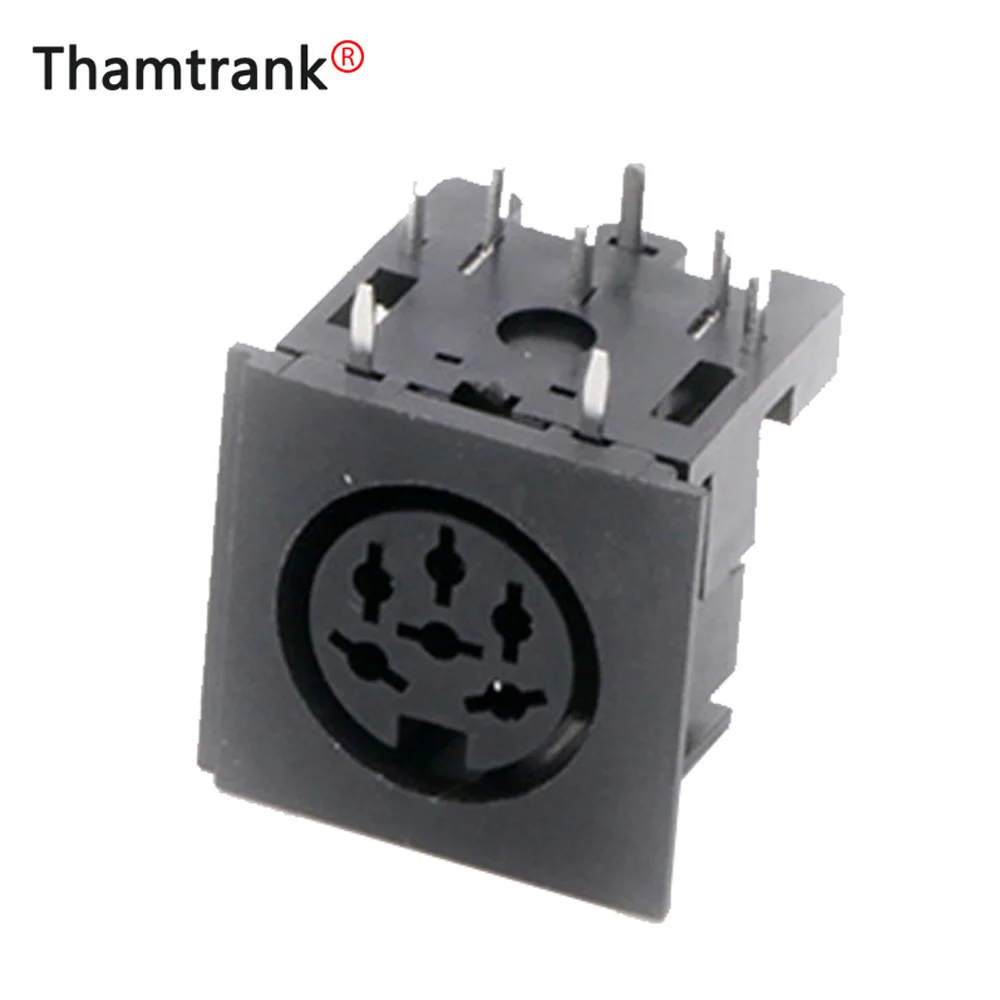 

10PCS Circular DIN Jack Female S Terminal 6 pin PCB Mount Connector