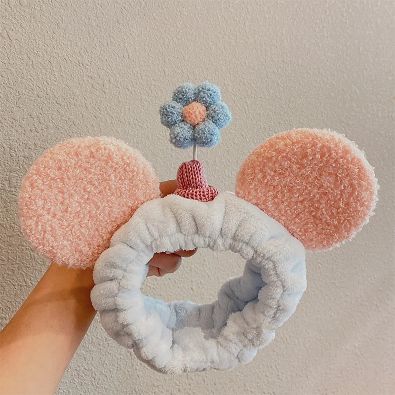 Модная Милая Женская повязка на голову с большими ушами для красивого макияжа