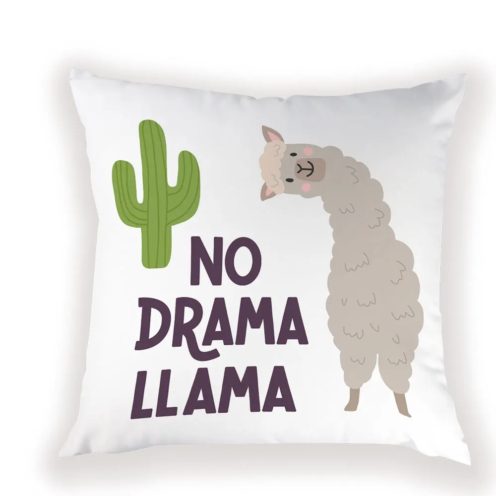 L1677-5 Мультфильм Альпака декоративный чехол для подушек красочная Подушка-кактус чехол s нордическая Подушка Чехол диванная подушка подушки на кровать для гостиной - Цвет: L1677-5