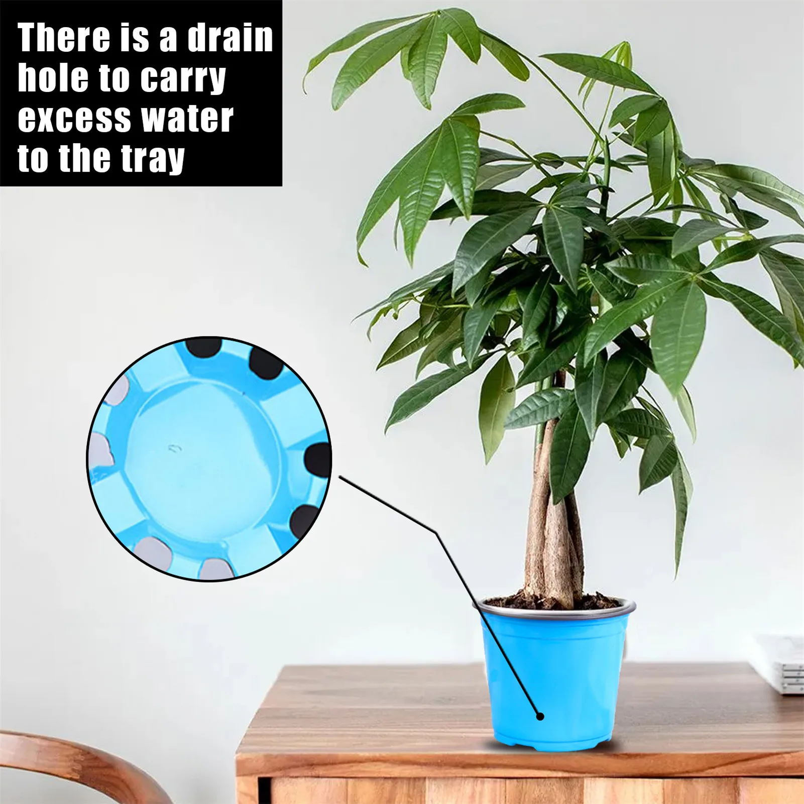 

10PCS Garden Pot With Drain Hole Planter For Home Garden Decor