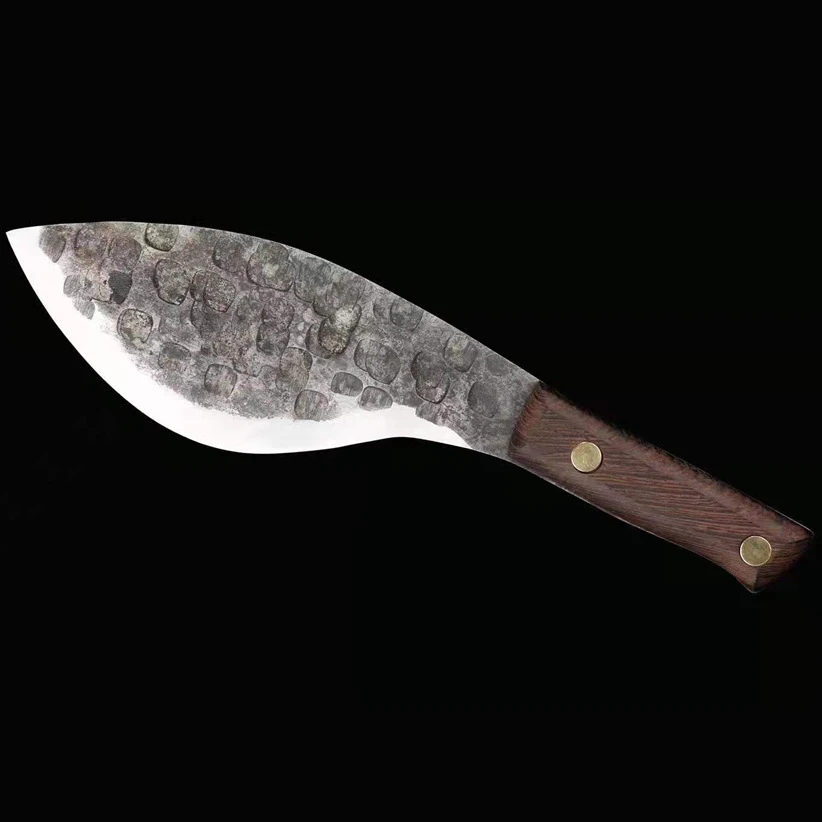 

Приключения нож для скалолазания Кливер из высокомарганцевой стали наружный кемпинг самооборона Кливер Onepiece кованый семейный маленький м...