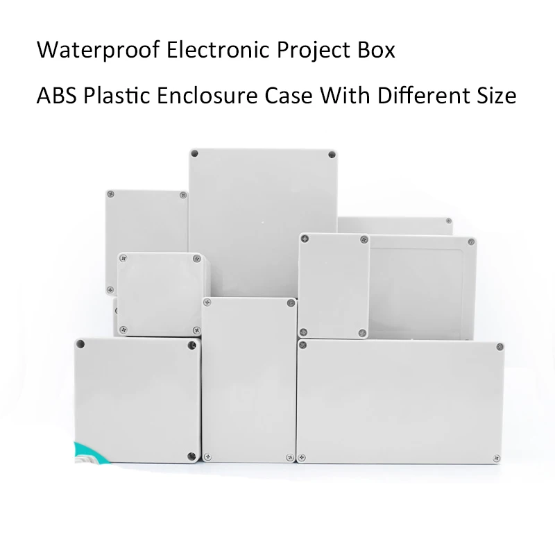NOVFIX Waterproof Electronic Project Box ABS Plastic Enclosure Case Junction Box with different size