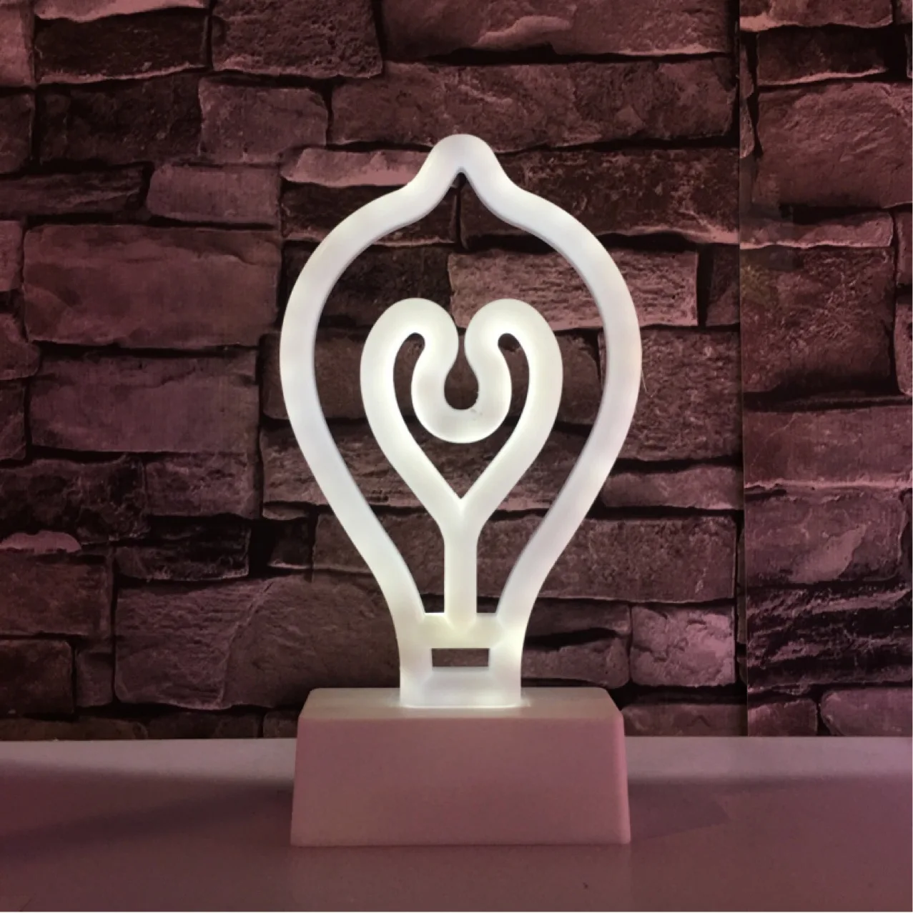 СВЕТОДИОДНЫЙ цветной неоновый светильник на батарейках Вечерние неоновые лампы