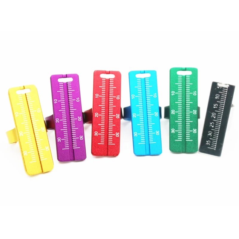 5 pcs Dental Ring Ruler Root Canal Measuring Tool Aluminium Alloy Colorful endodontic instrument Dentistry Dentist tools | Красота и