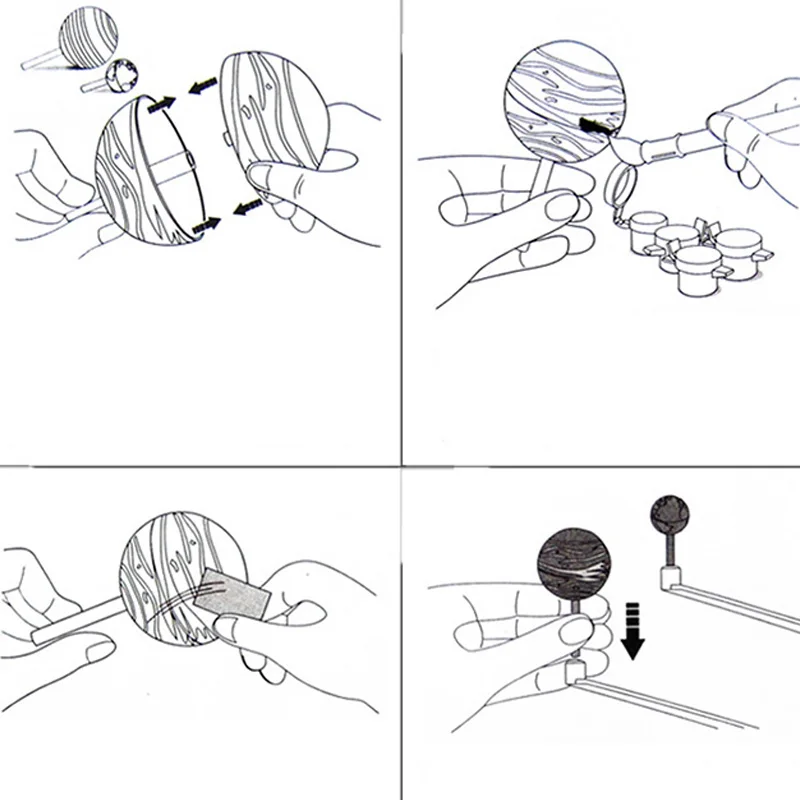 Головоломка с девятью планетами в сборе солнечная система планетарный