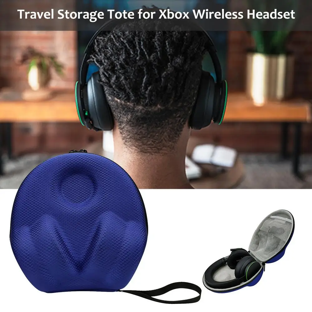

Портативная сумка для хранения наушников для XBOX серии X/s, противоударный Дорожный Чехол с защитой от падения для беспроводной гарнитуры, че...