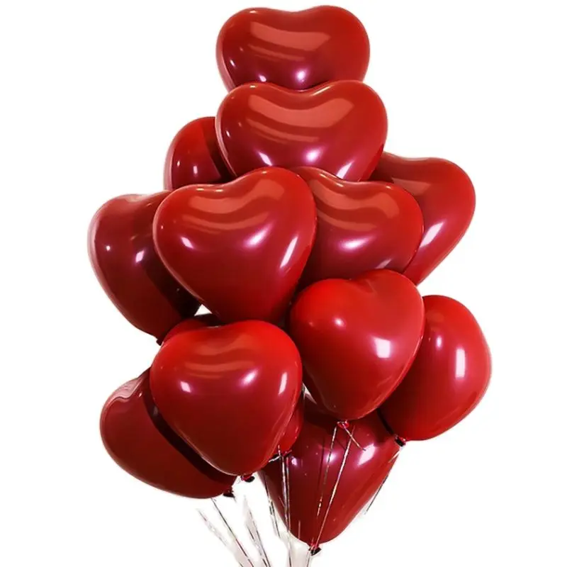 

Heart-shaped ruby red balloon garnet red ceiling balloon creative supplies confession birthday wedding room romantic decoration