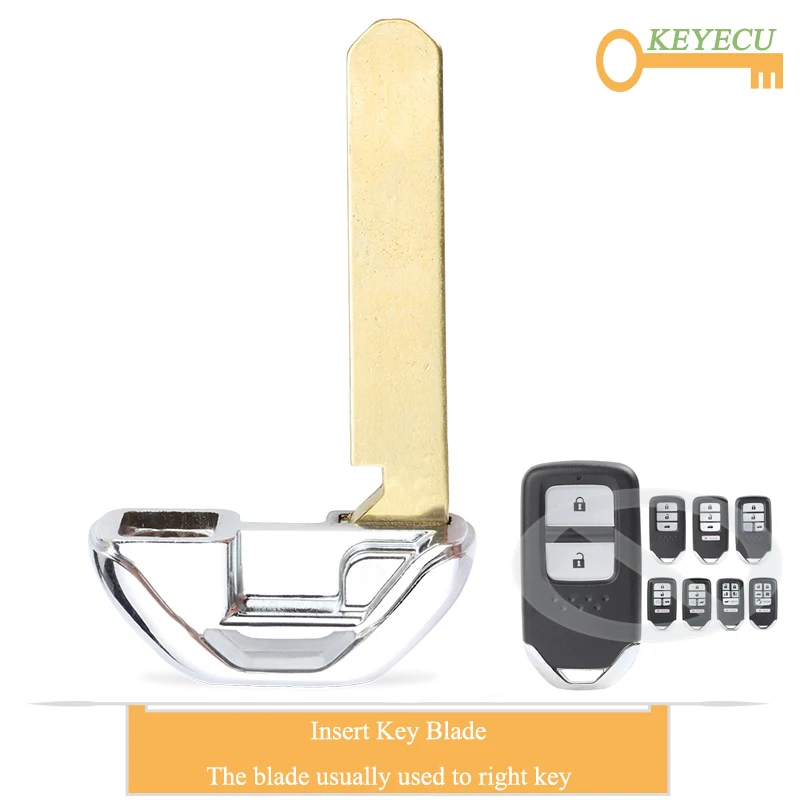 KEYECU умный ключ приближения неразрезанная вставка аварийное лезвие для Honda clearity