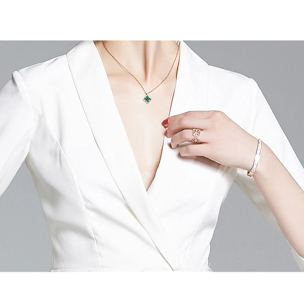 

Simgent Tassel Dress Women New Fashion 2021 Spring Three Quarter Sleeve Suit Collar Patchwork Maxi Long White Dress SG101183