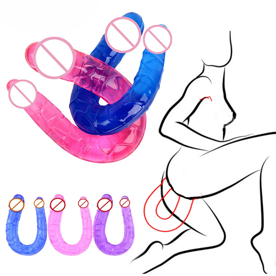 Длинная мягкая Вагина Анальная пробка Массажер реалистичный вибратор