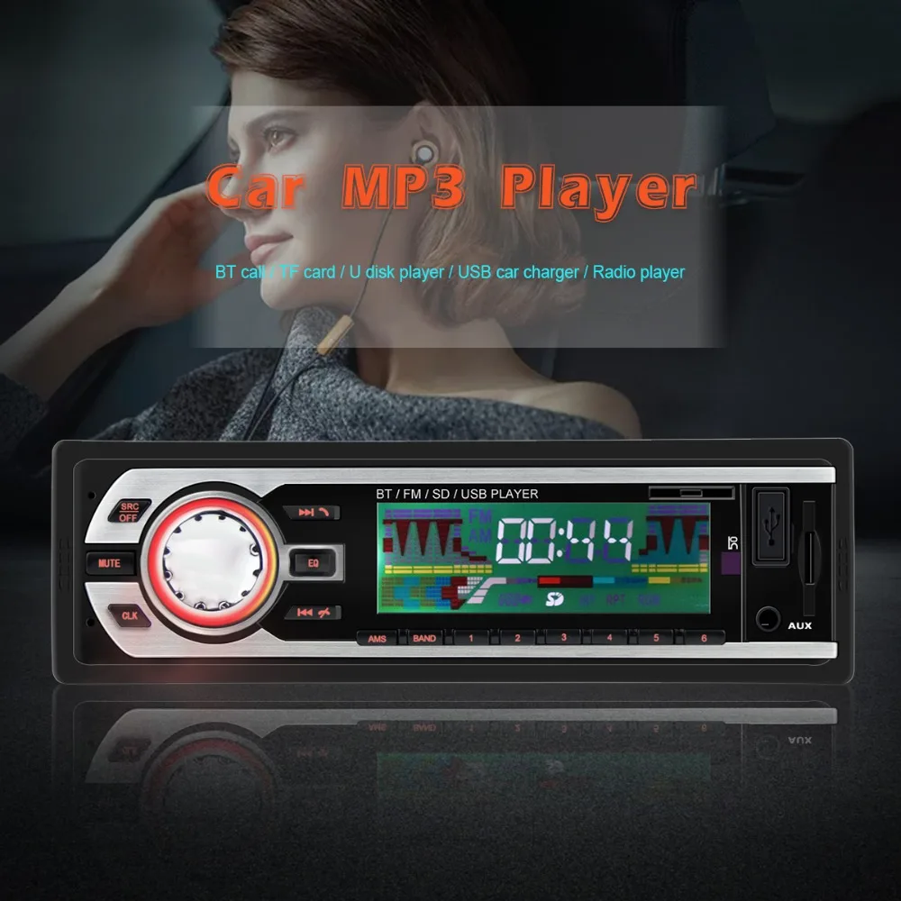 Авторадио 1 Din Bluetooth автомобильное радио SD 24 В mp3-плеер авто аудио автомобильный аудио плеер 1 DIN автомагнитолы наборы стерео Карро автомотив