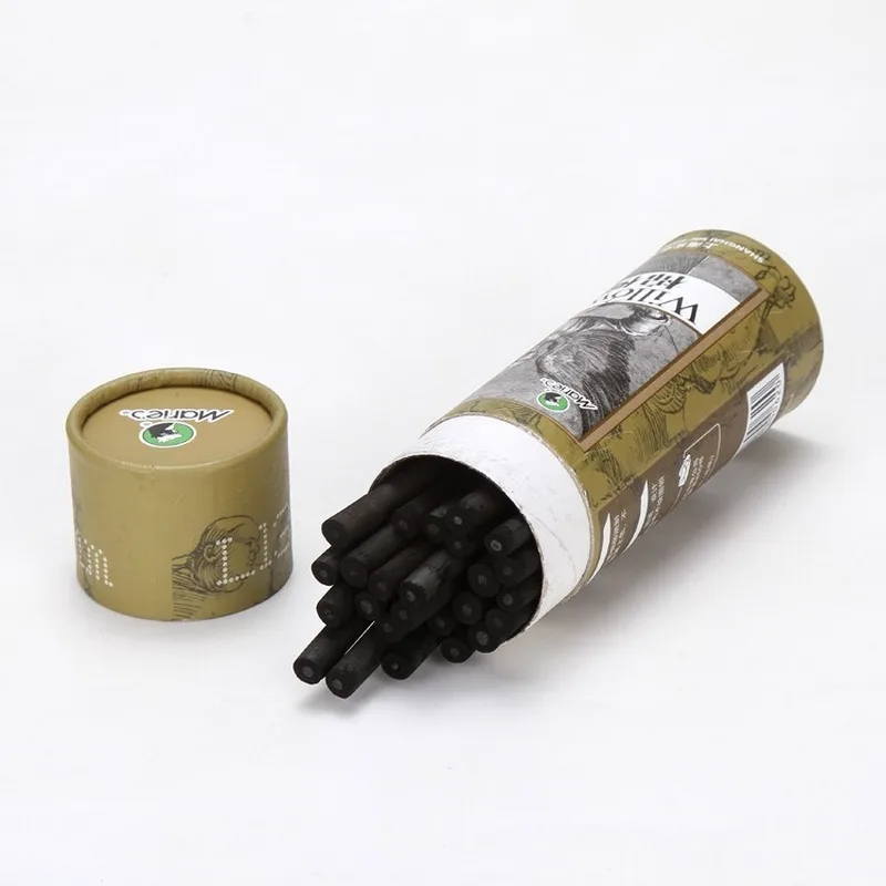 

25Pcs/box Carbon charcoal pencil Sketch Drawing Charcoal Bar Professtional Artist Art Supplies