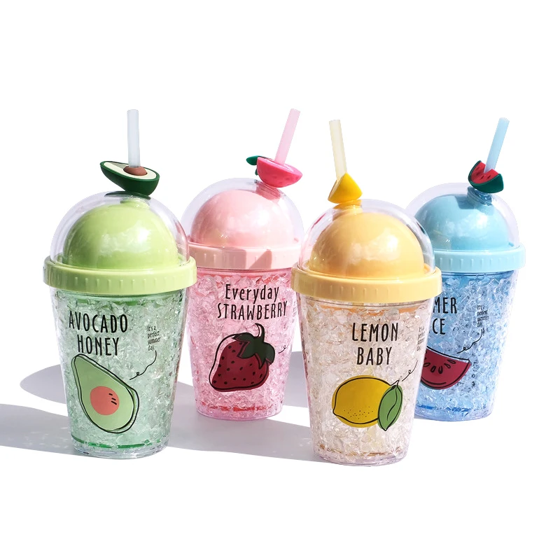 Креативная портативная пластиковая бутылка для воды с милым рисунком из