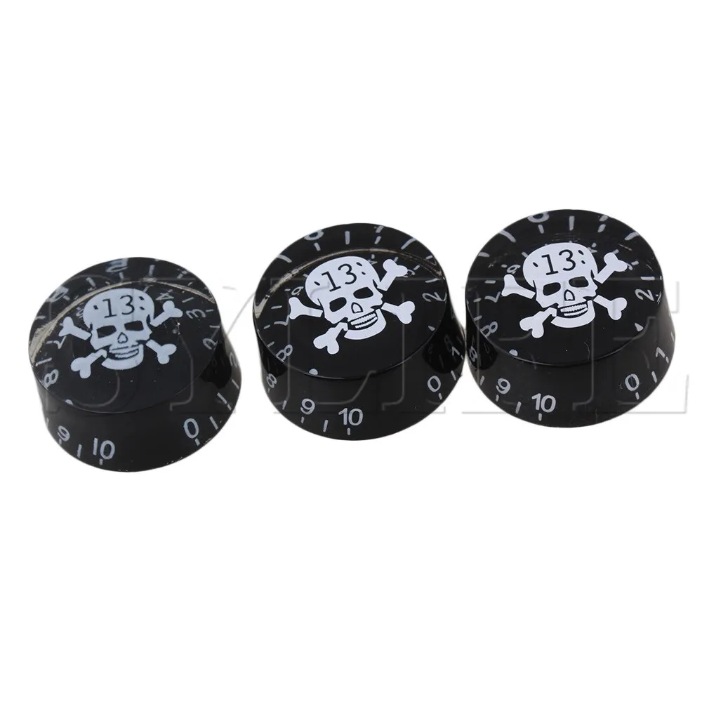 4 ручки для скорости гитары с логотипом SKULL & CROSSBONES|Детали и аксессуары гитар| |