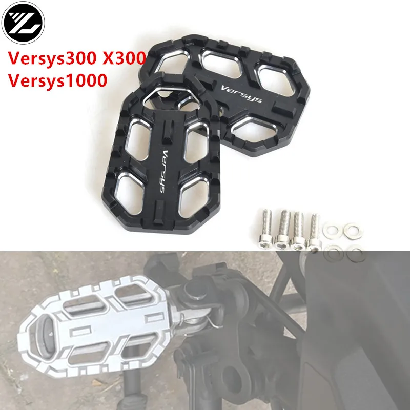 

For KAWASAKI Versys X-300 2017-2019 Versys650 2010-2019 Versys 1000 2012-2019 motorcycle accessories cnc front footpegs foot peg