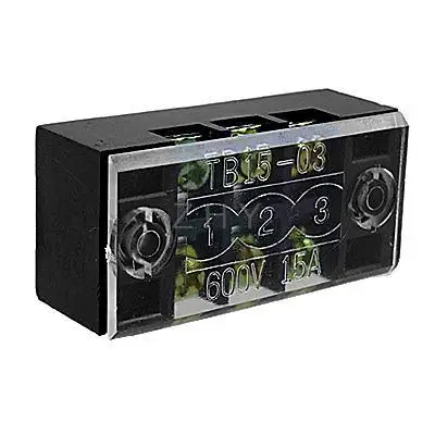 600V 15A двухрядная крышка 3 положения Клеммная колодка|Соединители| |