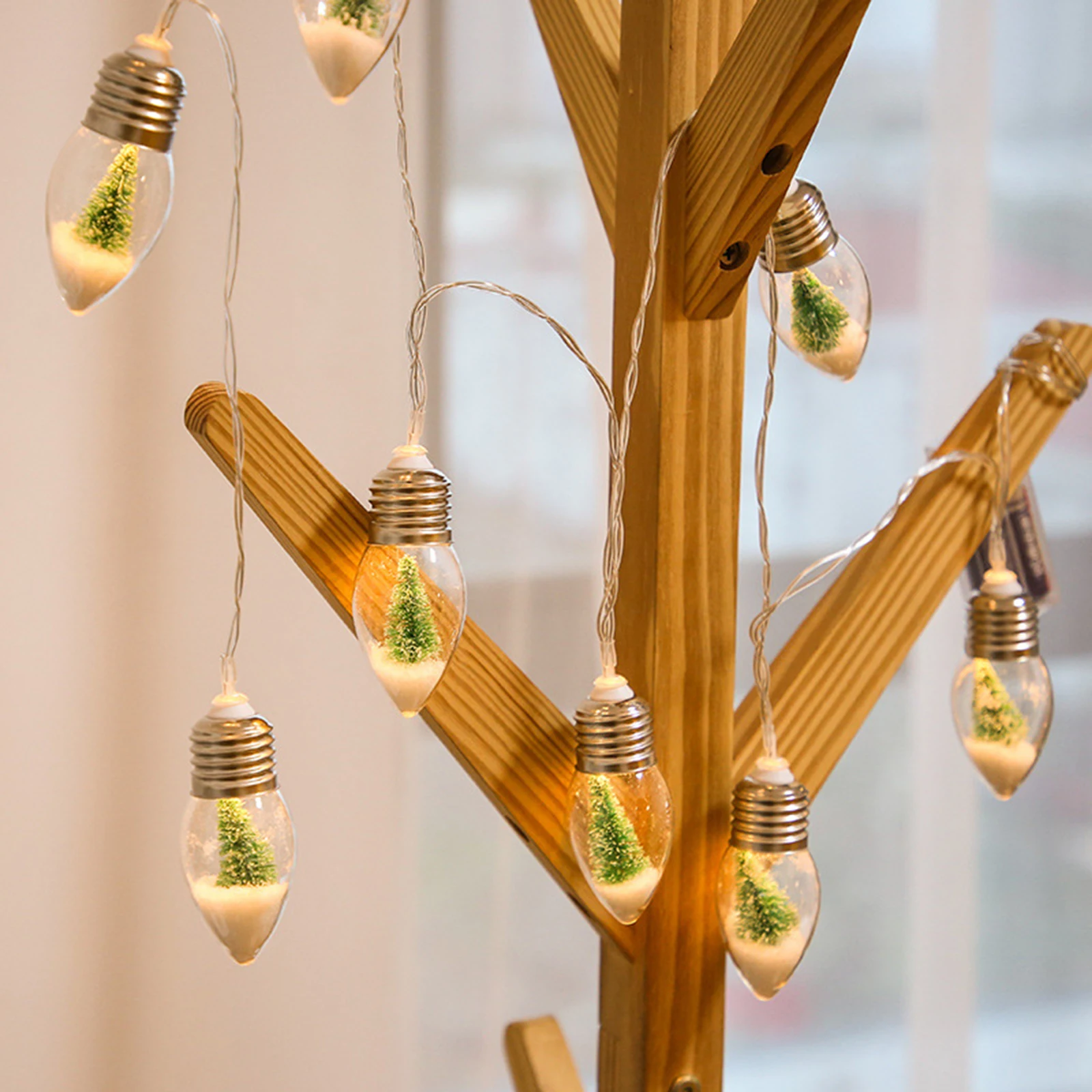 

Outdoor LED String Lights 10 LED Bulb String 3000K Lights for Home Christmas