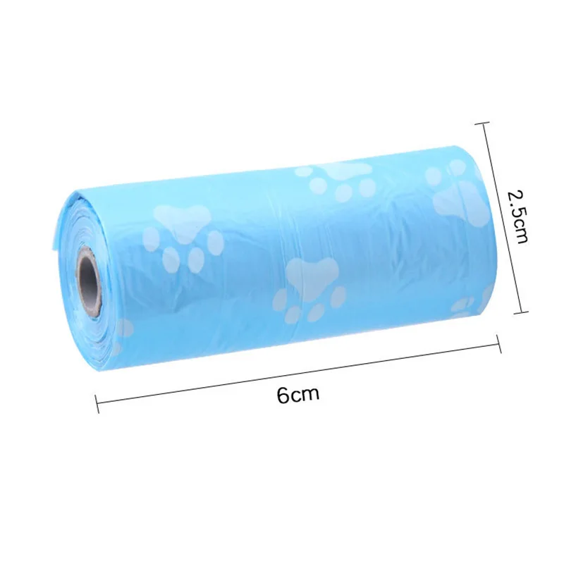 

Paw Print Pet Waste Bag 15pcs/Roll Pet Waste Bag 6x2.5cm Strong Load-bearing SDF-SHIP