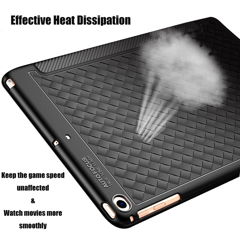 Coolaxy чехол для IPad, мягкий силиконовый чехол для IPad, чехол-карандаш, трехслойная подставка, умный чехол для Apple IPad, чехол 9,7