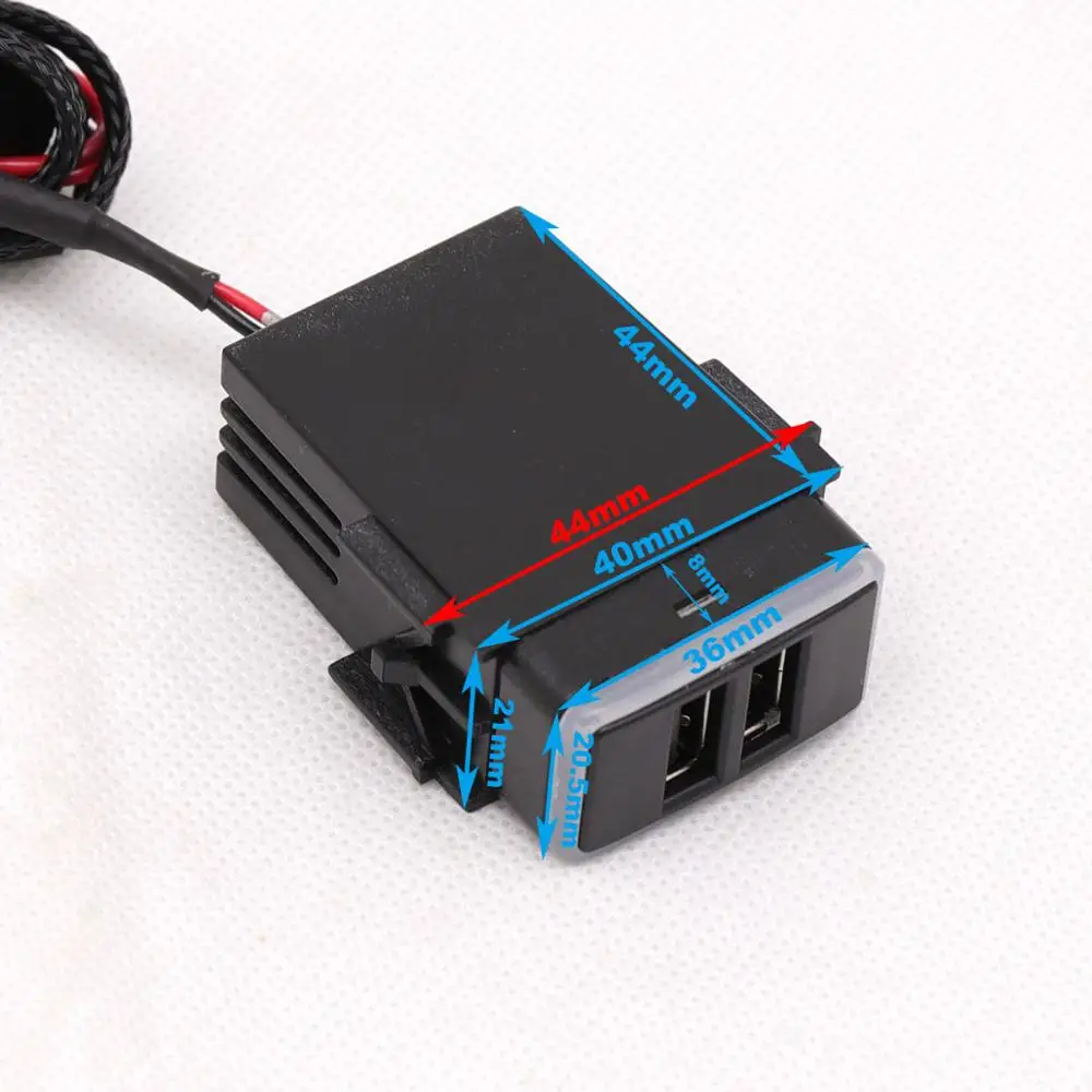 Автомобильное зарядное устройство QC3.0 Quickcharge двойной USB адаптер для телефона DVR