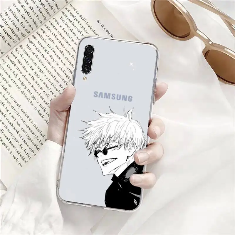 

Anime Jujutsu Kaisen Phone Case Transparent For Samsung Galaxy A71 A21s S8 S9 S10 plus note 20 ultra