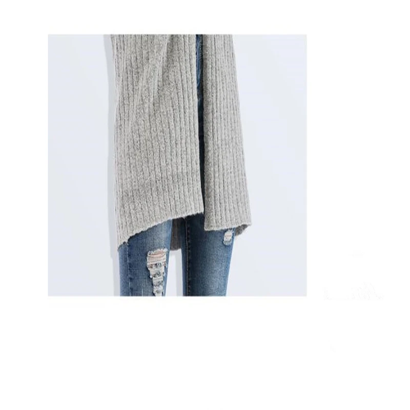 

Babbytoro Long Women Cardigan Knit Sweater Solid Essentials Open-Front Cardigan Pull Homme Xmas Brown Beige Grey Red