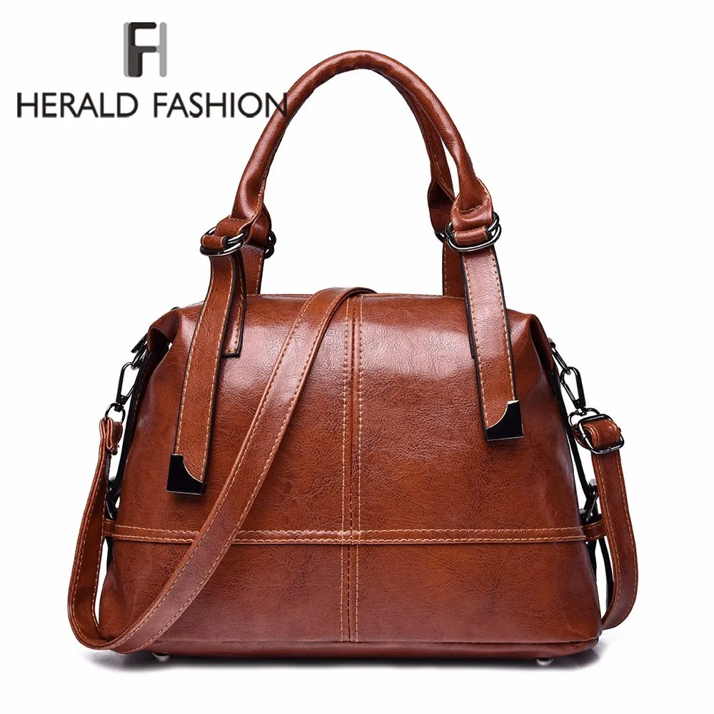 Herald Fashion женские сумки через плечо для женщин Ретро Винтажные Дамские кожаные