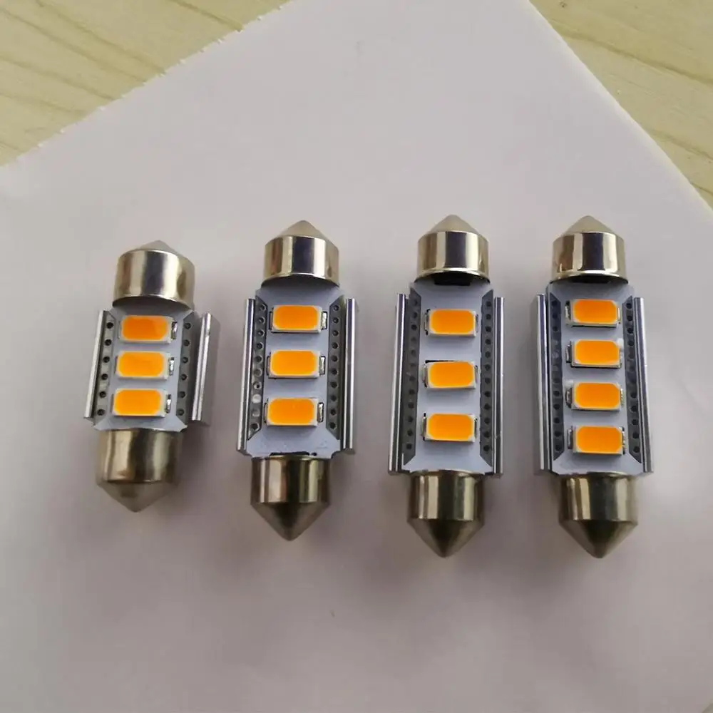 JGAUT 1 шт. теплый белый желтый Canbus C5W 31 мм 36 мм 39 мм 41 мм 5730-SMD светодиодный гирлянда лампы салона автомобиля Карта Купол номерного знака светильник