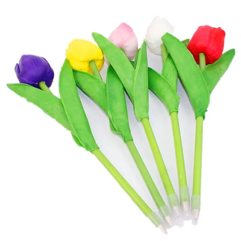 Креативный тюльпан искусственная Цветочная шариковая ручка аксессуары для