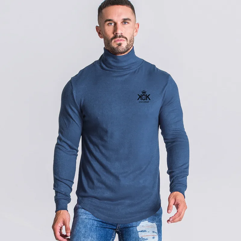 Мужские зимние свитера теплые флисовые утолщенные одноцветные мужские вязаные