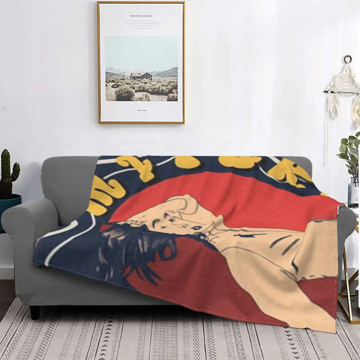 

Manta Vintage Mitski, cubrecama a cuadros, funda de cama, toalla, manta Kawaii, alfombra de oración Islam