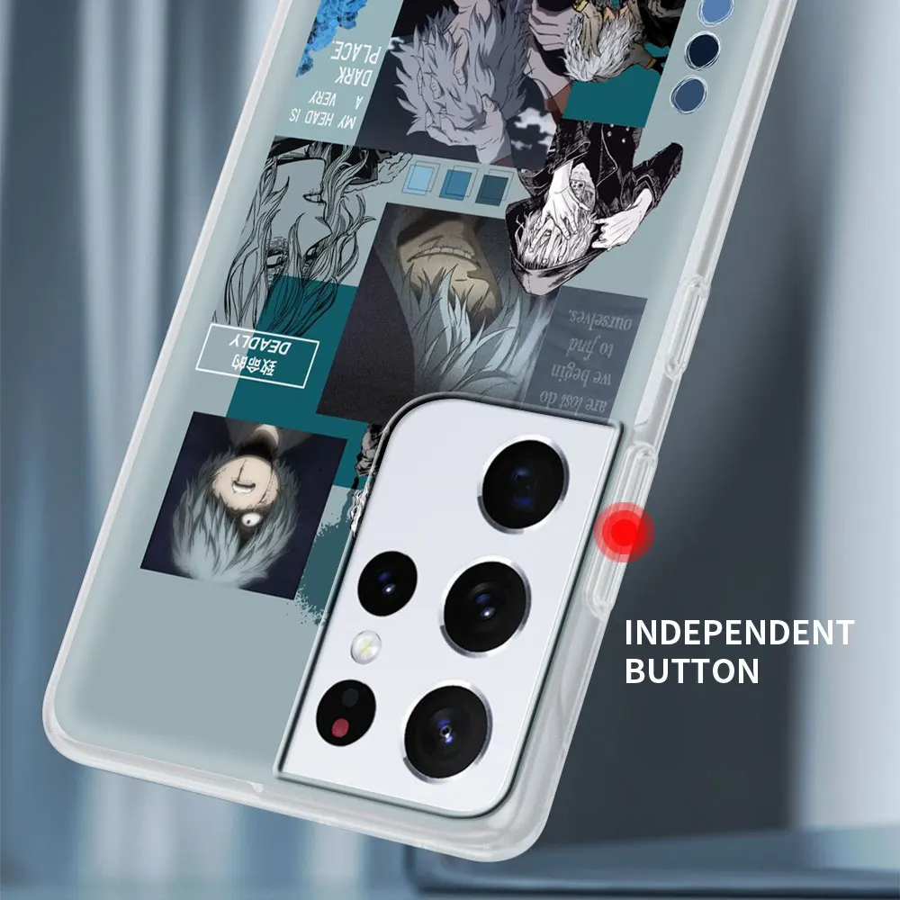 

Silicone Phone Case For Samsung Galaxy S21 Ultra S20 FE 5G S10e S10 S9 S8 S20 Plus S7 Boku No Hero Academia Cover Coque Fundas