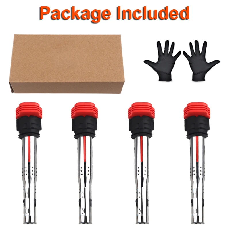 Катушка зажигания для VW GTI Rabbit Golf Passat CC Jetta 4 шт. Audi A3/4/5/6 TT Q5/7 R8 S4/5 06E905115E 07K905715F